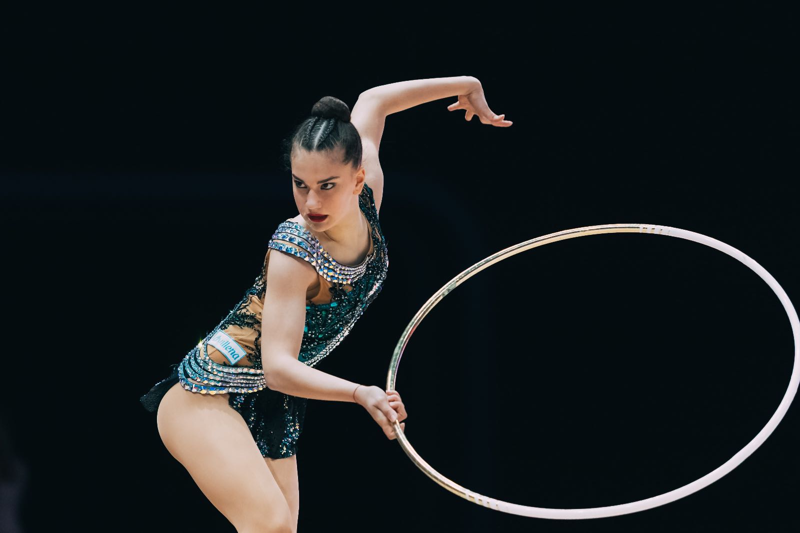 Amalia Lica performs with hoop at European Cup in Rhythmic Gymnastics 2026