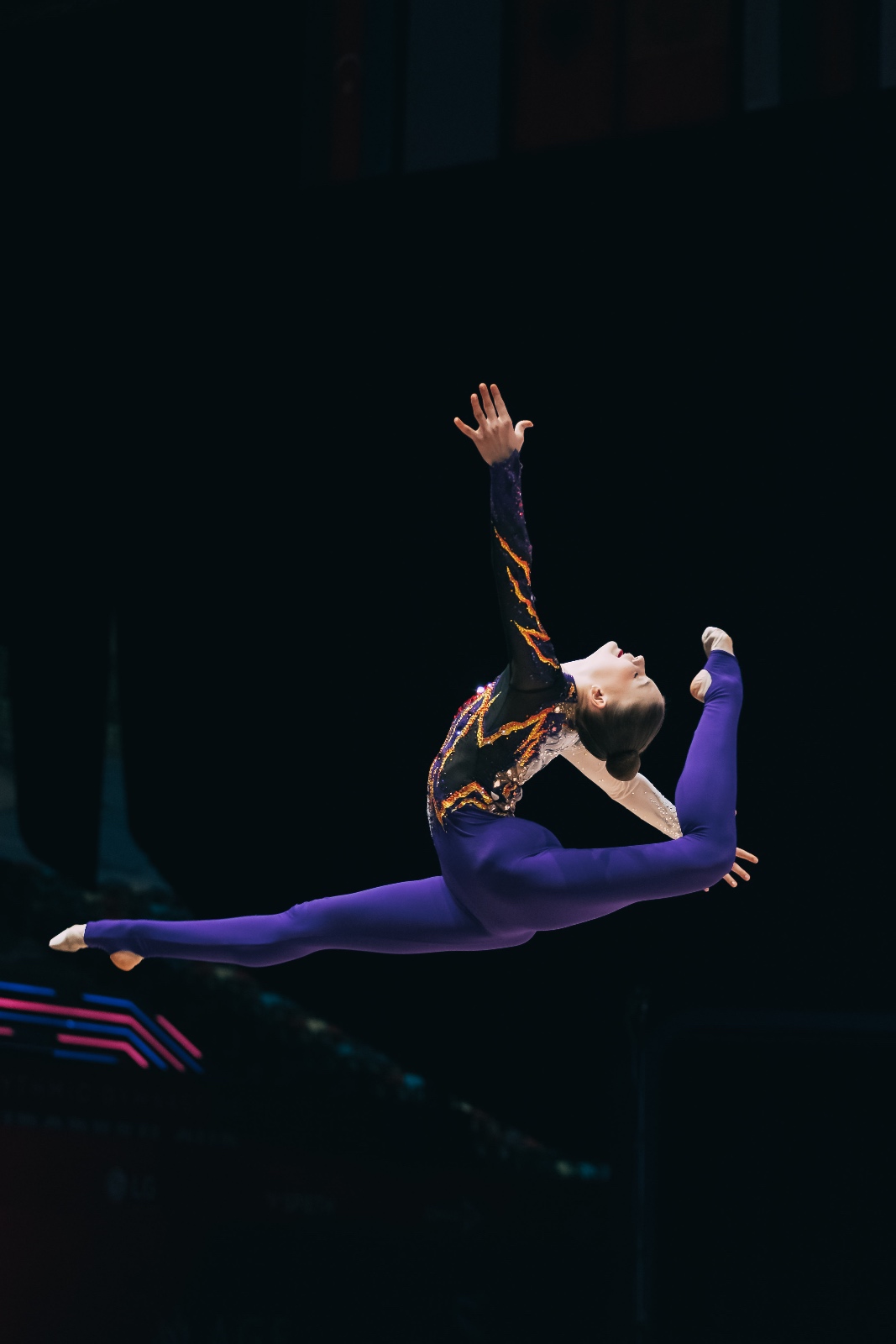 Lia Kallio performs with ball at European Cup in Rhythmic Gymnastics 2026