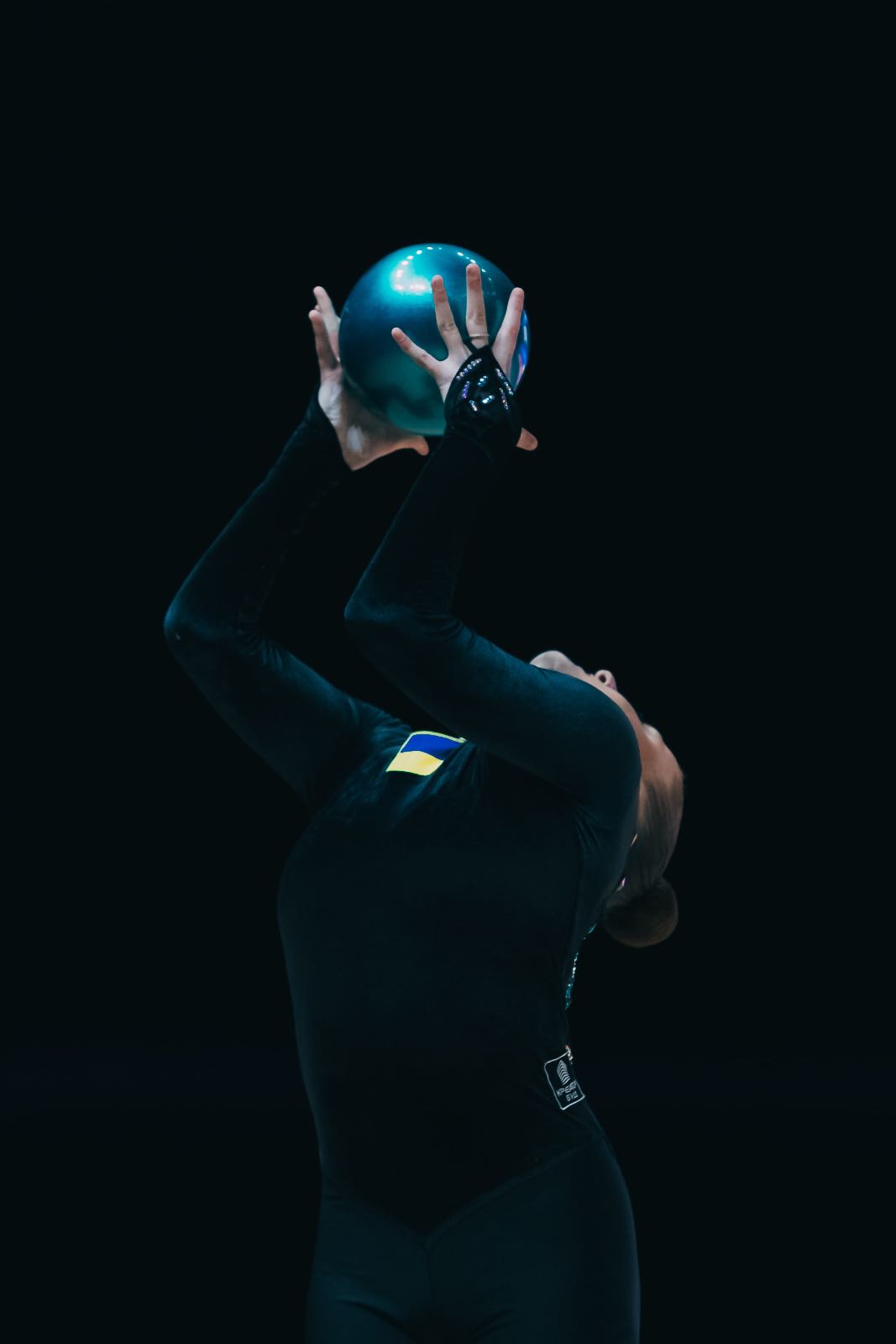 Polina Karika performs with ball at European Cup in Rhythmic Gymnastics 2026