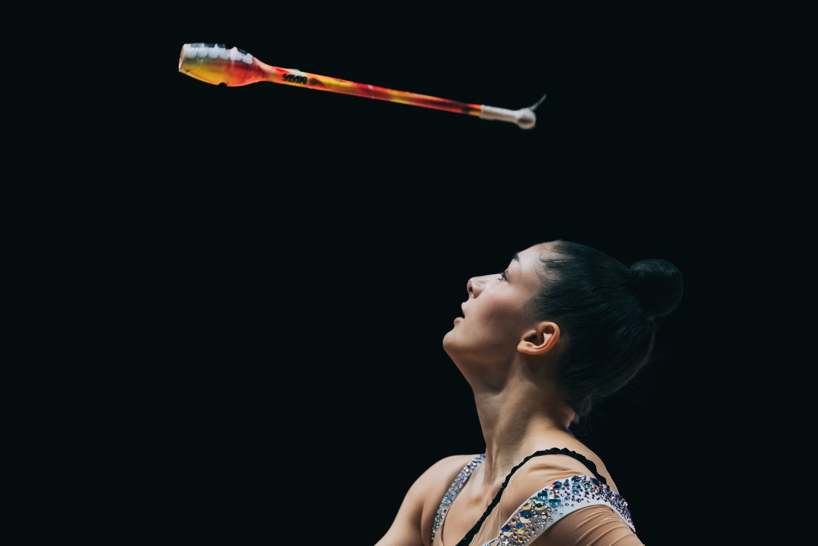 Sofia Raffaeli performs with clubs at European Cup in Rhythmic Gymnastics 2026