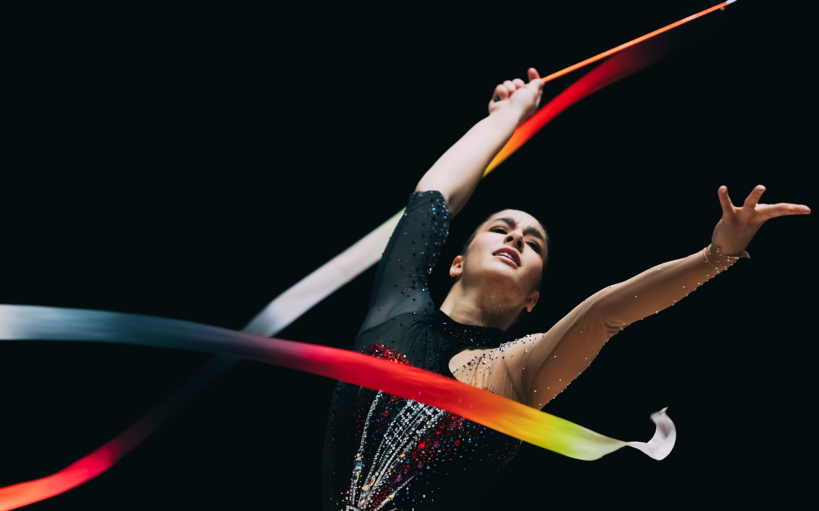 Sofia Raffaeli performs with ribbon at European Cup in Rhythmic Gymnastics 2026