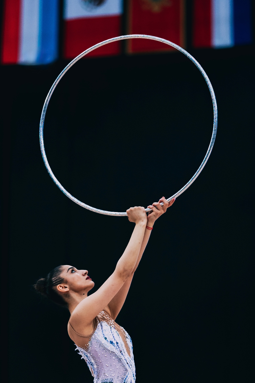Eva Brezalieva performs with hoop at FIG World Cup 2026 Baku