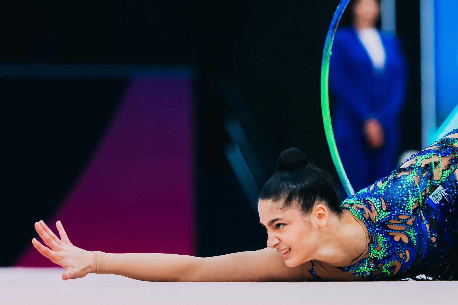 Sofia Raffaeli performs with hoop at FIG World Cup 2026 Baku