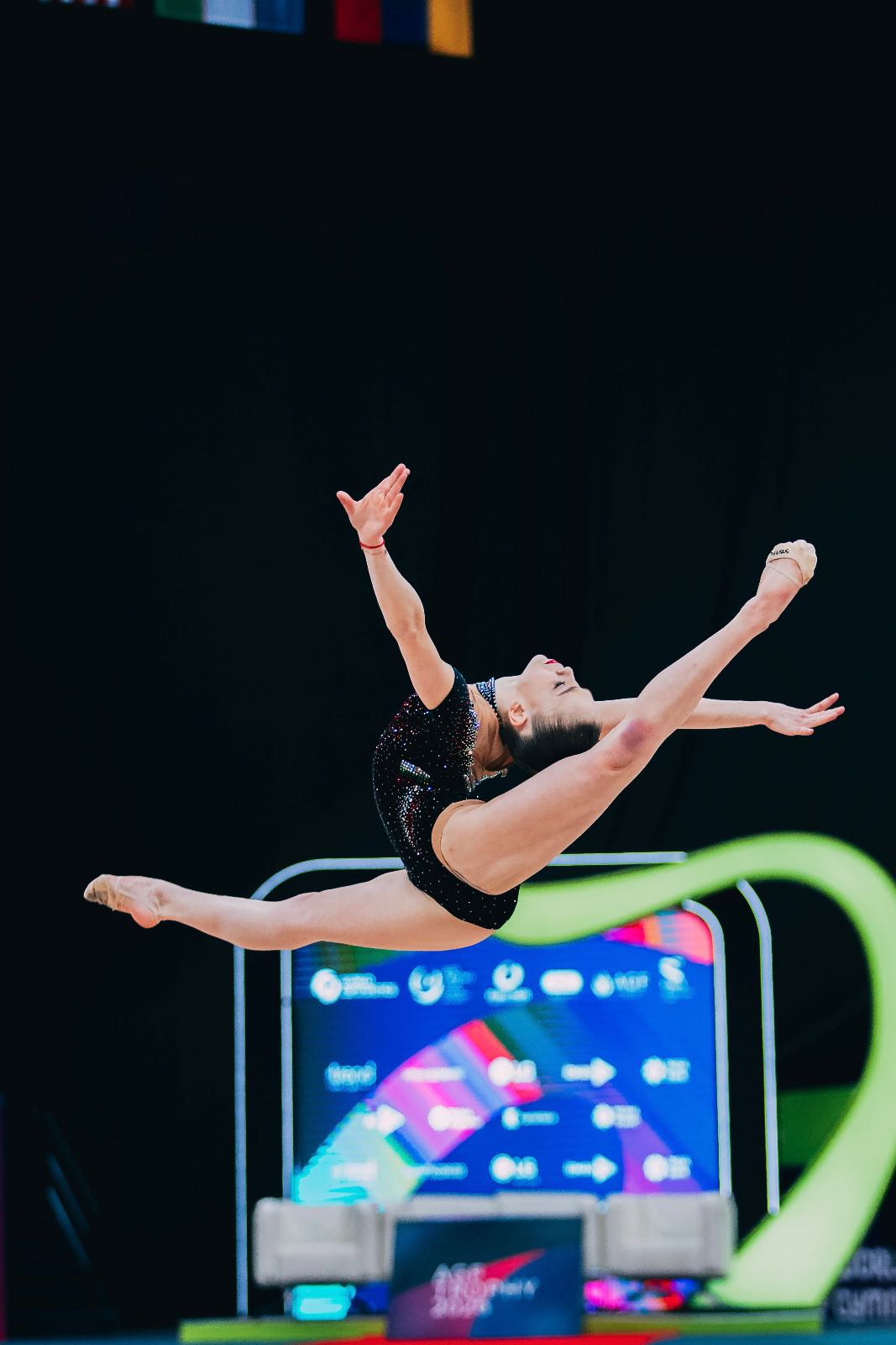 Stiliana Nikolova performs with hoop at FIG World Cup 2026 Baku