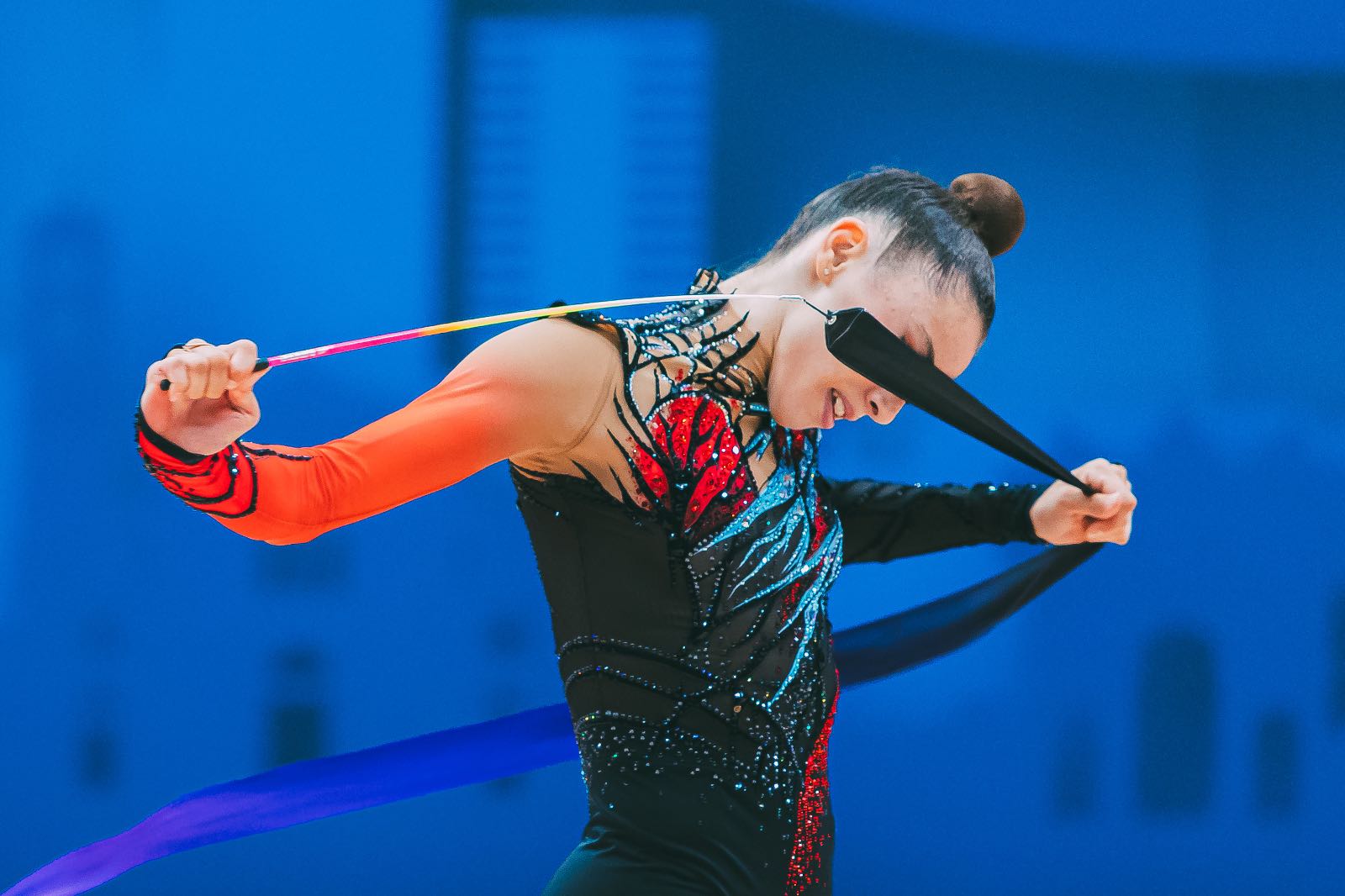 Alona Tal Franco performs with ribbon at FIG World Cup 2026 Milan