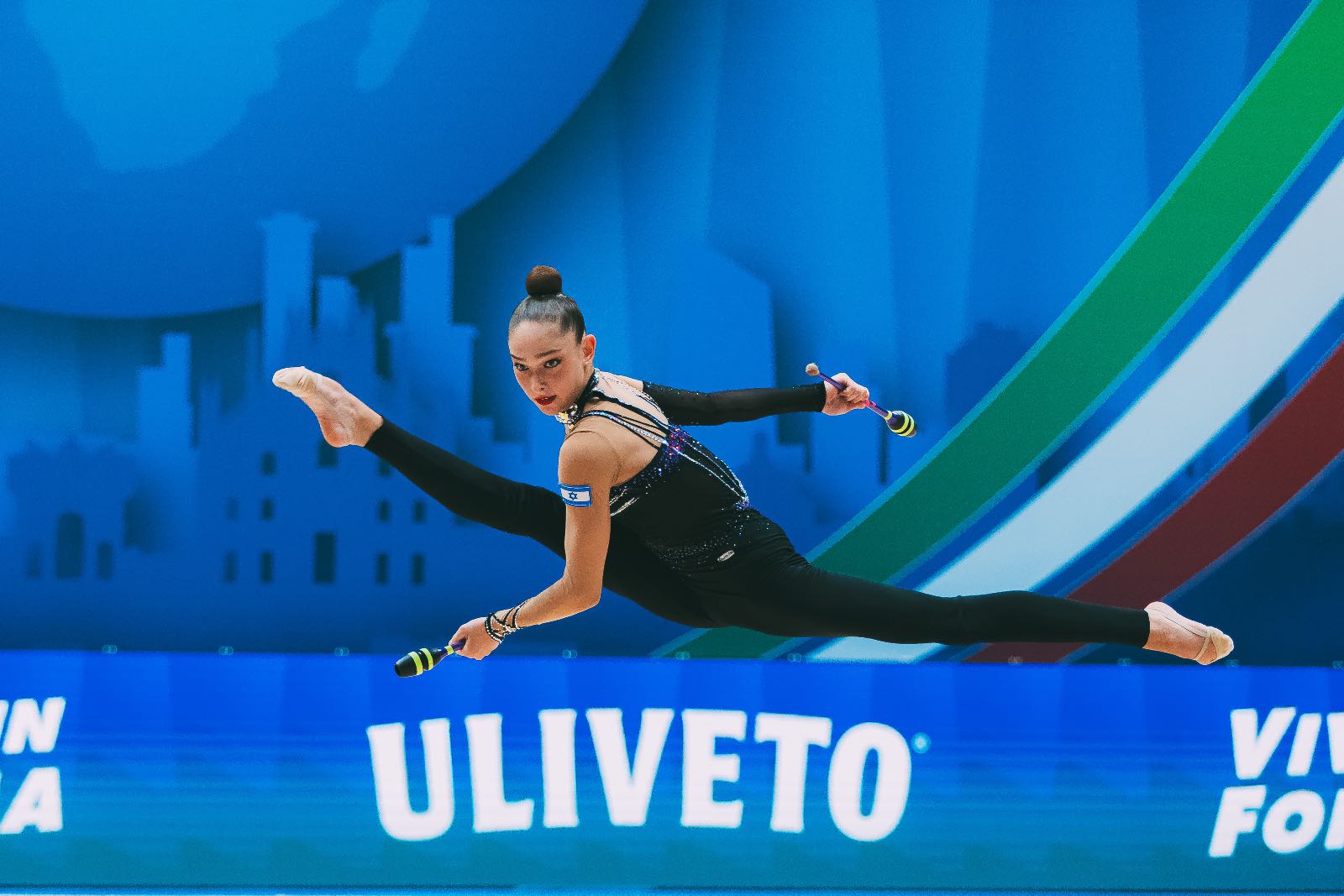 Daniela Munits performs with clubs at FIG World Cup 2026 Milan