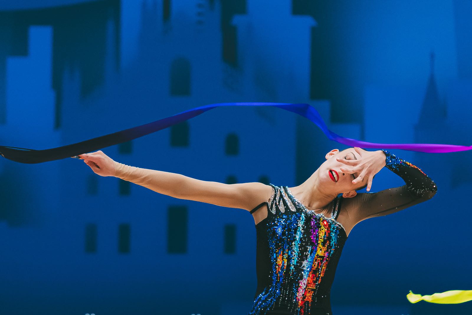 Daniela Munits performs with ribbon at FIG World Cup 2026 Milan