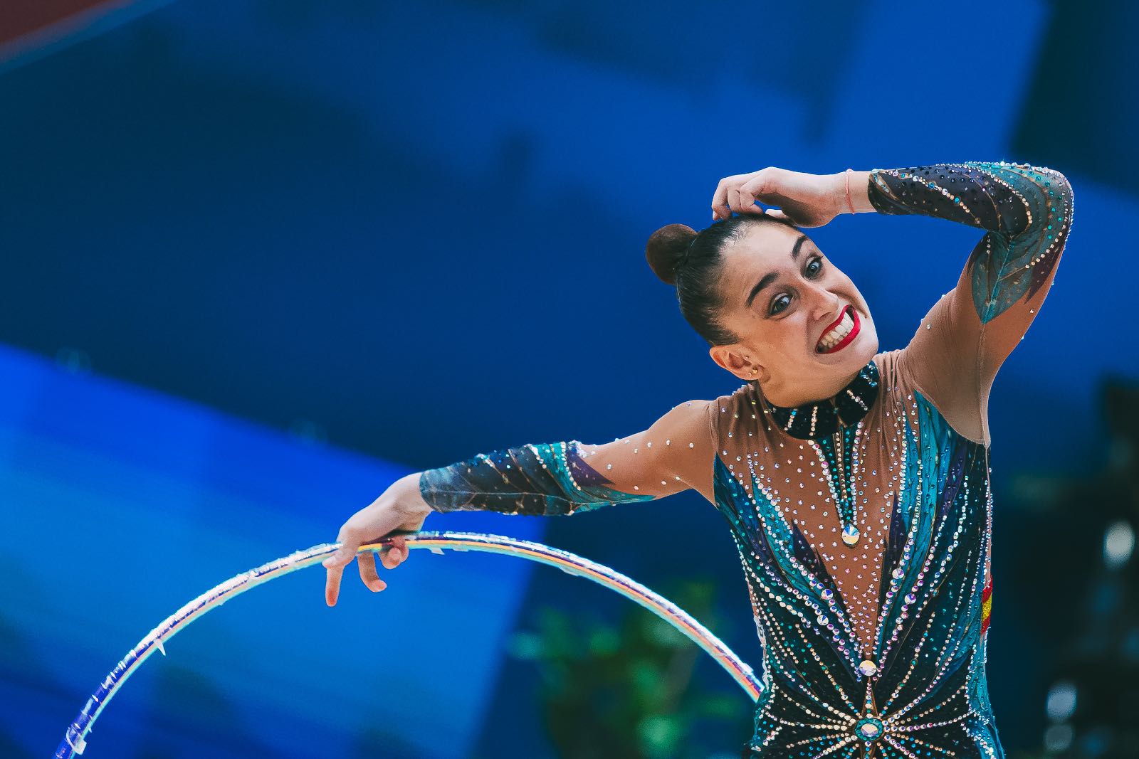 Daniela Pico performs with hoop at FIG World Cup 2026 Milan