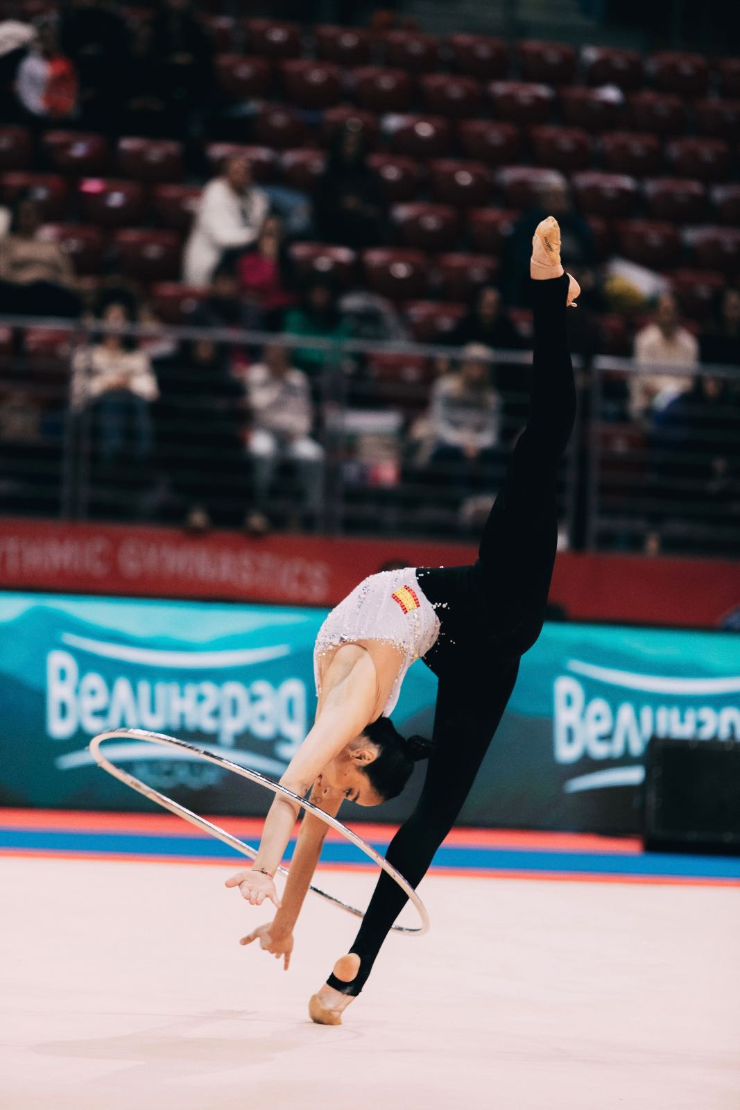 Alba Bautista performs with hoop at FIG World Cup 2026 Sofia