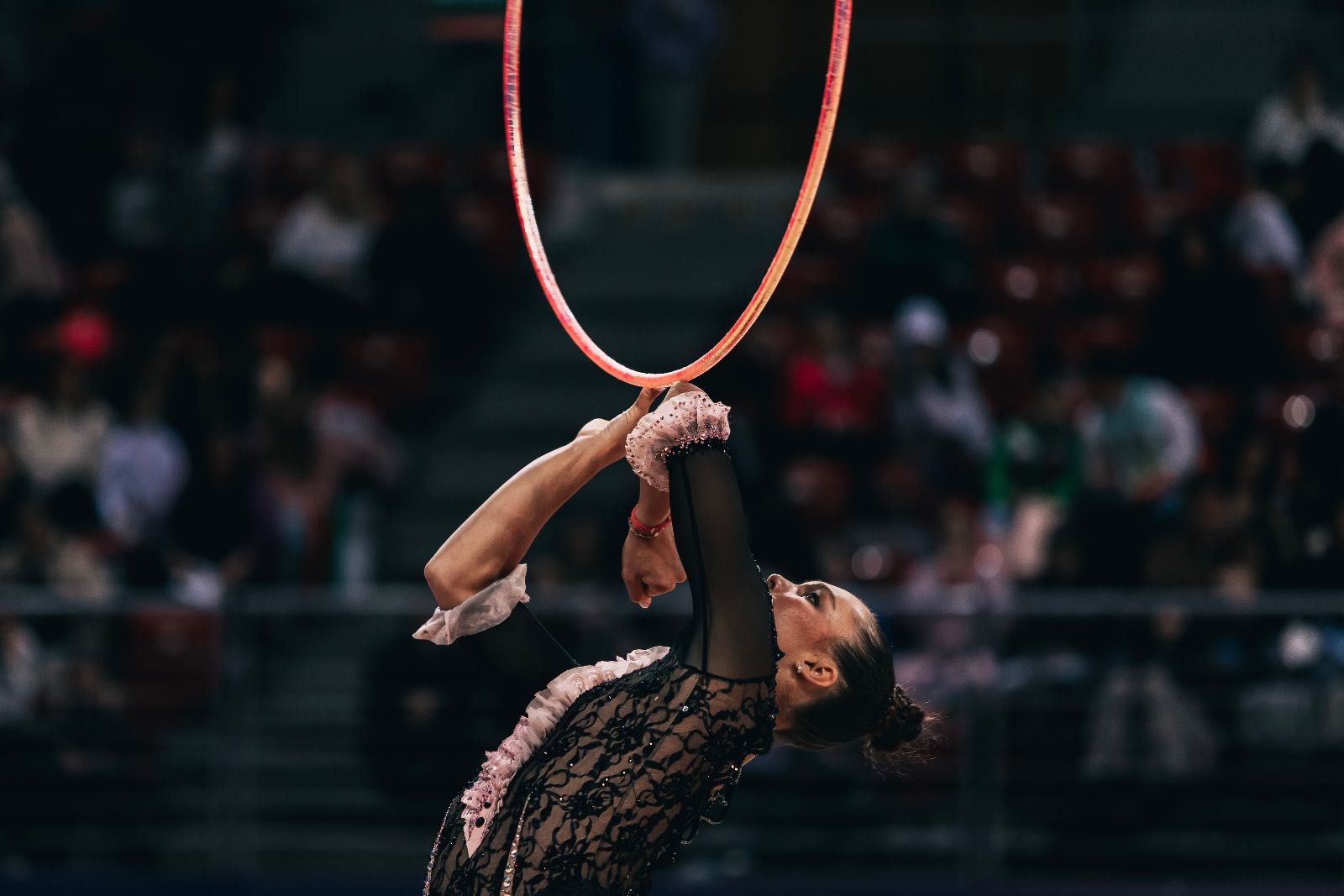 Hanna Panna Wiesner performs with hoop at FIG World Cup 2026 Sofia
