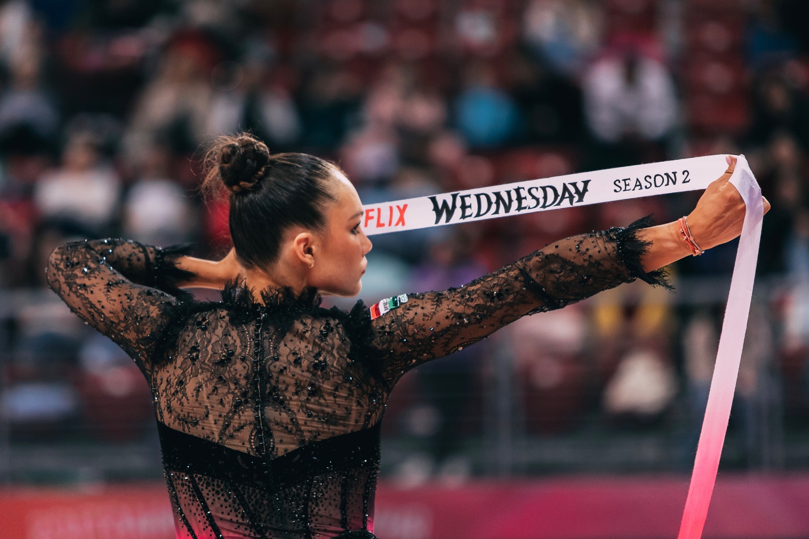 Hanna Panna Wiesner performs with ribbon at FIG World Cup 2026 Sofia