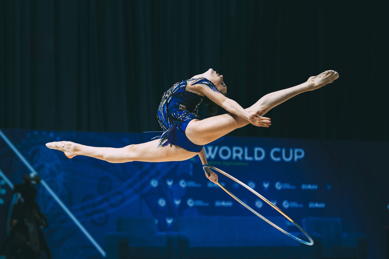 Darja Varfolomeev performs with hoop at FIG World Cup 2026 Tashkent