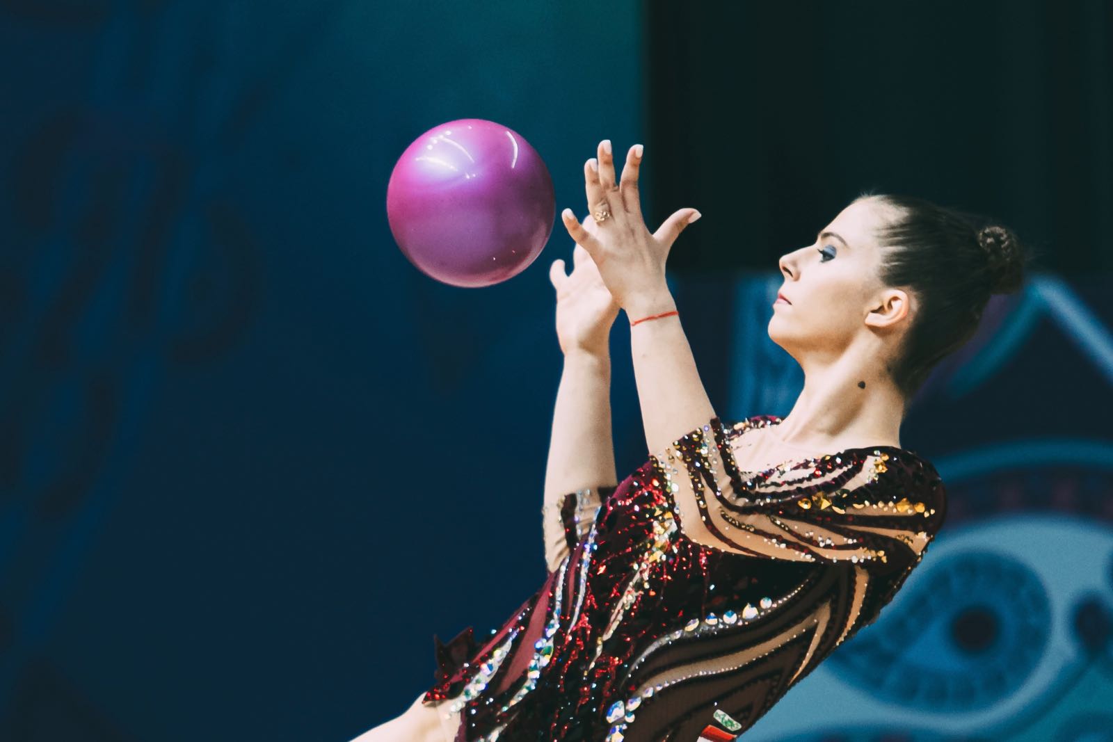 Fanni Pigniczki performs with ball at FIG World Cup 2026 Tashkent