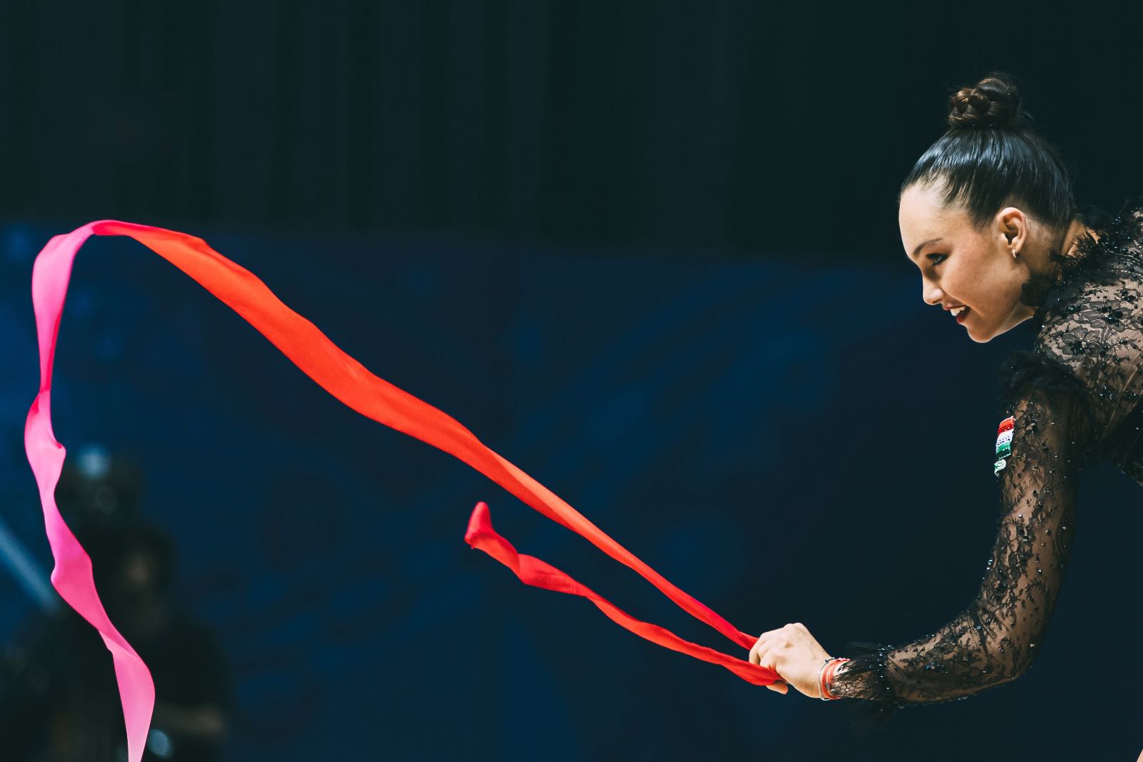 Hanna Panna Wiesner performs with ribbon at FIG World Cup 2026 Tashkent