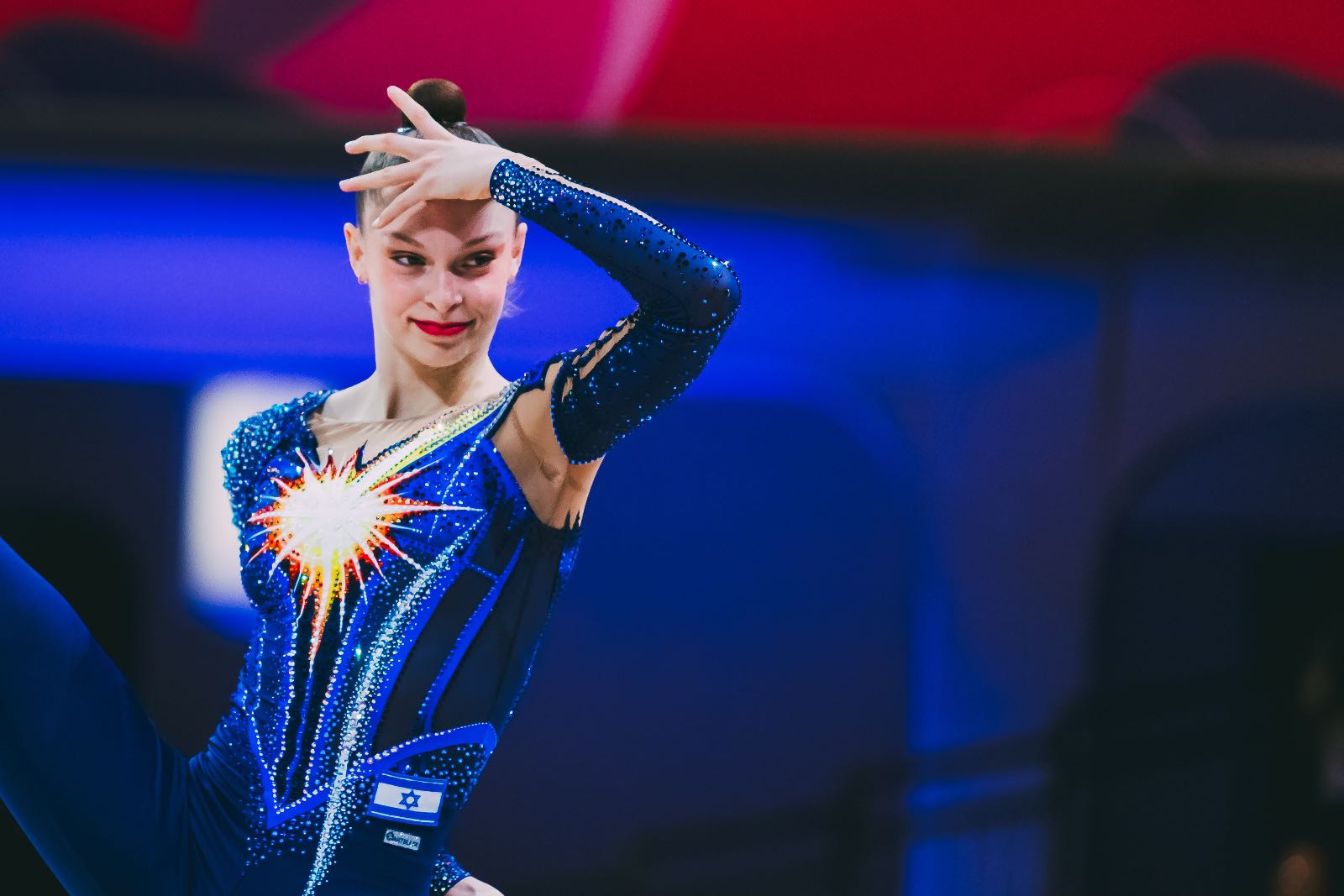 Meital Maayan Sumkin performs with ribbon at World Championships in Rhythmic Gymnastics 2026